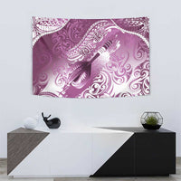 Personalised New Zealand Aotearoa Darts Masters Tapestry Maori Art Tattoo with Tribal Dart Symbol Pink - Polynesian Pride