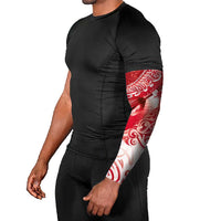 Personalised New Zealand Aotearoa Darts Masters Arm Sleeves Maori Art Tattoo with Tribal Dart Symbol Red - Polynesian Pride