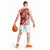 Personalised New Zealand Aotearoa Darts Masters Basketball Jersey Maori Art Tattoo with Tribal Dart Symbol Red - Polynesian Pride