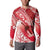 Personalised New Zealand Aotearoa Darts Masters Button Sweatshirt Maori Art Tattoo with Tribal Dart Symbol Red - Polynesian Pride