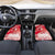 Personalised New Zealand Aotearoa Darts Masters Car Mats Maori Art Tattoo with Tribal Dart Symbol Red - Polynesian Pride