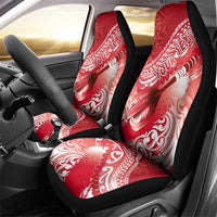 Personalised New Zealand Aotearoa Darts Masters Car Seat Cover Maori Art Tattoo with Tribal Dart Symbol Red - Polynesian Pride