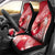 Personalised New Zealand Aotearoa Darts Masters Car Seat Cover Maori Art Tattoo with Tribal Dart Symbol Red - Polynesian Pride