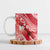 Personalised New Zealand Aotearoa Darts Masters Ceramic Mug Maori Art Tattoo with Tribal Dart Symbol Red - Polynesian Pride
