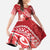 Personalised New Zealand Aotearoa Darts Masters Family Matching Off Shoulder Maxi Dress and Hawaiian Shirt Maori Art Tattoo with Tribal Dart Symbol Red - Polynesian Pride