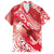 Personalised New Zealand Aotearoa Darts Masters Family Matching Summer Maxi Dress and Hawaiian Shirt Maori Art Tattoo with Tribal Dart Symbol Red - Polynesian Pride