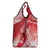 Personalised New Zealand Aotearoa Darts Masters Grocery Bag Maori Art Tattoo with Tribal Dart Symbol Red - Polynesian Pride