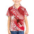 Personalised New Zealand Aotearoa Darts Masters Kid Hawaiian Shirt Maori Art Tattoo with Tribal Dart Symbol Red - Polynesian Pride