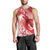 Personalised New Zealand Aotearoa Darts Masters Men Tank Top Maori Art Tattoo with Tribal Dart Symbol Red - Polynesian Pride