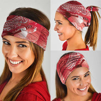 Personalised New Zealand Aotearoa Darts Masters Neck Gaiter Maori Art Tattoo with Tribal Dart Symbol Red - Polynesian Pride