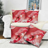 Personalised New Zealand Aotearoa Darts Masters Pillow Cover Maori Art Tattoo with Tribal Dart Symbol Red - Polynesian Pride