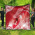 Personalised New Zealand Aotearoa Darts Masters Quilt Maori Art Tattoo with Tribal Dart Symbol Red - Polynesian Pride