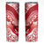Personalised New Zealand Aotearoa Darts Masters Skinny Tumbler Maori Art Tattoo with Tribal Dart Symbol Red - Polynesian Pride