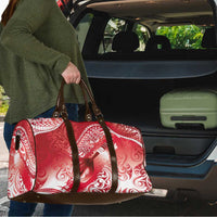 Personalised New Zealand Aotearoa Darts Masters Travel Bag Maori Art Tattoo with Tribal Dart Symbol Red - Polynesian Pride