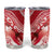 Personalised New Zealand Aotearoa Darts Masters Tumbler Cup Maori Art Tattoo with Tribal Dart Symbol Red - Polynesian Pride