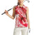 Personalised New Zealand Aotearoa Darts Masters Women Sleeveless Polo Shirt Maori Art Tattoo with Tribal Dart Symbol Red - Polynesian Pride