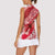 Personalised New Zealand Aotearoa Darts Masters Women Sleeveless Polo Shirt Maori Art Tattoo with Tribal Dart Symbol Red - Polynesian Pride