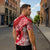 Personalised New Zealand Aotearoa Darts Masters Zipper Polo Shirt Maori Art Tattoo with Tribal Dart Symbol Red - Polynesian Pride
