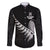 New Zealand World Cup 2023 Family Matching Long Sleeve Bodycon Dress and Hawaiian Shirt Aotearoa Champion Rugby with Silver Fern Maori Ethnic Pattern LT03 Dad's Shirt - Long Sleeve Black - Polynesian Pride