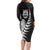 New Zealand World Cup 2023 Family Matching Long Sleeve Bodycon Dress and Hawaiian Shirt Aotearoa Champion Rugby with Silver Fern Maori Ethnic Pattern LT03 - Polynesian Pride