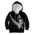 New Zealand World Cup 2023 Kid Hoodie Aotearoa Champion Rugby with Silver Fern Maori Ethnic Pattern LT03 Hoodie Black - Polynesian Pride