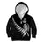 New Zealand World Cup 2023 Kid Hoodie Aotearoa Champion Rugby with Silver Fern Maori Ethnic Pattern LT03 Zip Hoodie Black - Polynesian Pride