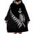 New Zealand World Cup 2023 Wearable Blanket Hoodie Aotearoa Champion Rugby with Silver Fern Maori Ethnic Pattern LT03 - Polynesian Pride