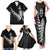 Custom New Zealand World Cup 2023 Family Matching Tank Maxi Dress and Hawaiian Shirt Aotearoa Champion Rugby with Silver Fern Maori Ethnic Pattern LT03 - Polynesian Pride