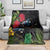 New Zealand Tui Blanket Guardians of the Hei Tiki - Maori Art and Plants