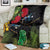 New Zealand Tui Blanket Guardians of the Hei Tiki - Maori Art and Plants