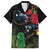 New Zealand Tui Family Matching Off Shoulder Short Dress and Hawaiian Shirt Guardians of the Hei Tiki - Maori Art and Plants