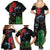 New Zealand Tui Family Matching Summer Maxi Dress and Hawaiian Shirt Guardians of the Hei Tiki - Maori Art and Plants