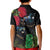 New Zealand Tui Kid Polo Shirt Guardians of the Hei Tiki - Maori Art and Plants