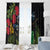 New Zealand Tui Window Curtain Guardians of the Hei Tiki - Maori Art and Plants