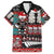 New Zealand Christmas Family Matching Off Shoulder Short Dress and Hawaiian Shirt Maori Christmas Spirit - Meri Kirihimete