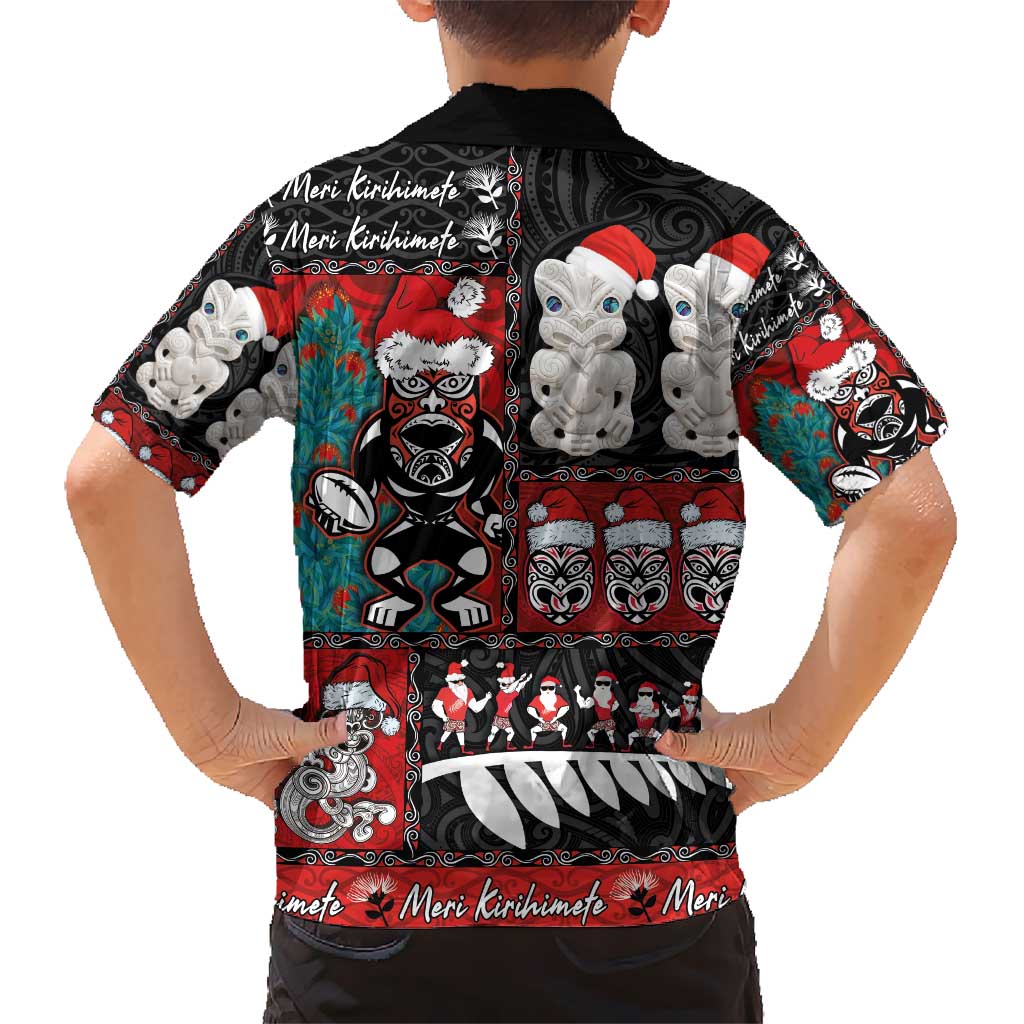 New Zealand Christmas Hawaiian Shirt Maori Christmas Spirit - Meri Kirihimete LT03 - Polynesian Pride
