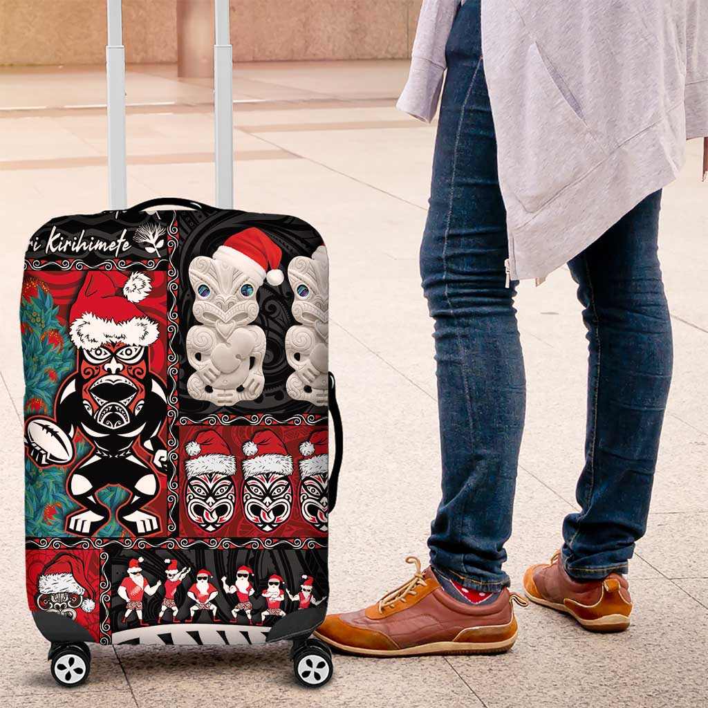 New Zealand Christmas Luggage Cover Maori Christmas Spirit - Meri Kirihimete