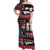 New Zealand Christmas Off Shoulder Maxi Dress Maori Christmas Spirit - Meri Kirihimete