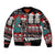 New Zealand Christmas Sleeve Zip Bomber Jacket Maori Christmas Spirit - Meri Kirihimete