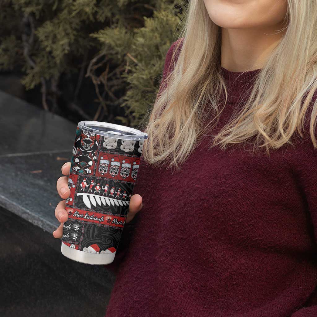 New Zealand Christmas Tumbler Cup Maori Christmas Spirit - Meri Kirihimete