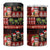 Hawaiian Christmas 4 in 1 Can Cooler Tumbler - Mele Kalikimaka Island Holiday Vibes - Black Red