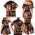 Hawaiian Christmas Family Matching Mermaid Dress and Hawaiian Shirt - Mele Kalikimaka Island Holiday Vibes - Black Red