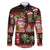 Hawaiian Christmas Family Matching Puletasi and Hawaiian Shirt - Mele Kalikimaka Island Holiday Vibes - Black Red