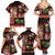 Hawaiian Christmas Family Matching Summer Maxi Dress and Hawaiian Shirt - Mele Kalikimaka Island Holiday Vibes - Black Red