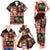 Hawaiian Christmas Family Matching Tank Maxi Dress and Hawaiian Shirt - Mele Kalikimaka Island Holiday Vibes - Black Red