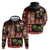 Hawaiian Christmas Hoodie - Mele Kalikimaka Island Holiday Vibes - Black Red