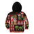 Hawaiian Christmas Kid Hoodie - Mele Kalikimaka Island Holiday Vibes - Black Red