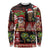 Hawaiian Christmas Long Sleeve Shirt - Mele Kalikimaka Island Holiday Vibes - Black Red