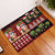 Hawaiian Christmas Rubber Doormat - Mele Kalikimaka Island Holiday Vibes - Black Red