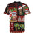 Hawaiian Christmas Rugby Jersey - Mele Kalikimaka Island Holiday Vibes - Black Red